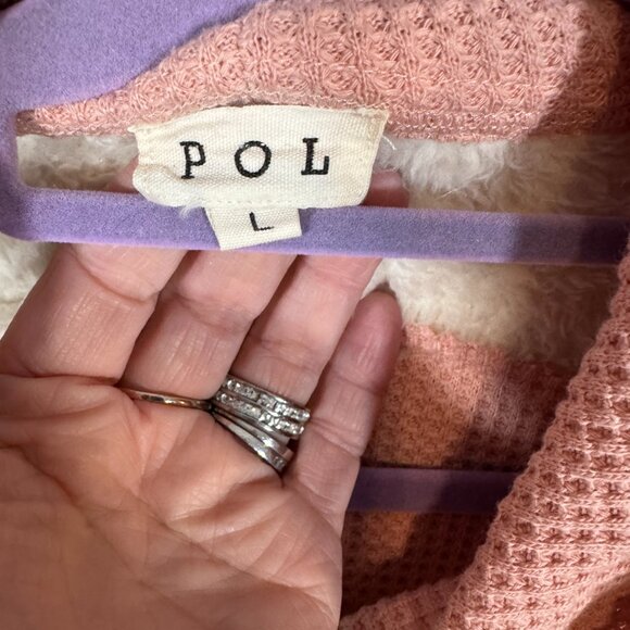 POL Clothing - Next Level Top - Pink, Cream - L - Picture 2 of 8